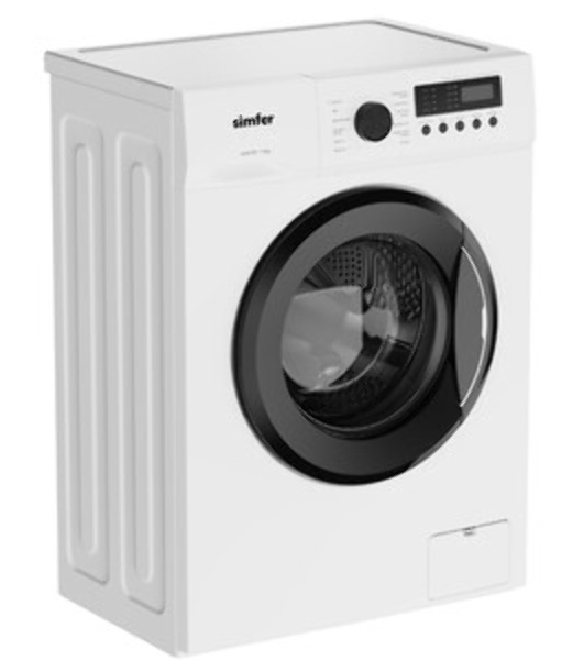 Стиральная машина Simfer WWC701 белый, загрузка фронтальная 7 кг, 1200 об/мин, класс A+++