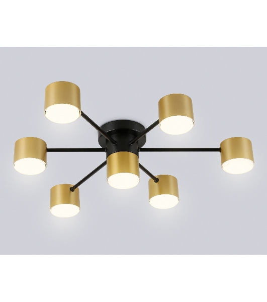 Потолочный светильник Ambrella light FL51726/7 BK/GD черный/золото GX53/7 max 12W 645*135