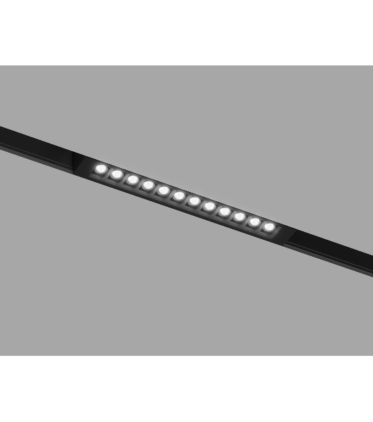 Трековый линейный светильник Ambrella light GL8075 BK черный IP20 9W 3000-6000K 220V 24° 220*25*41