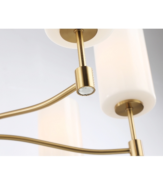 Люстра Ambrella light LH56053/7 BS/FR латунь/белый матовый E14*7 max 40W D680*950
