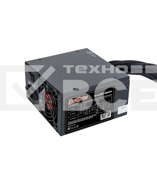 Блок питания Exegate ServerPRO-800ADS (EX235013RUS), 800Вт, 2х80мм, черный