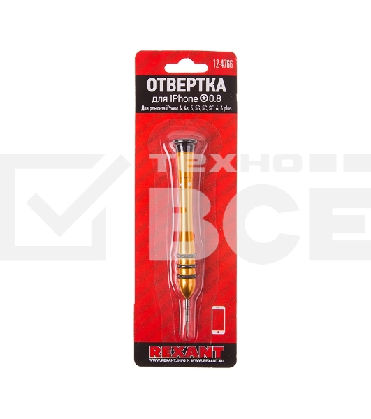 Отвертка для телефонов Pentalobe 0.8 (звездочка) Rexant