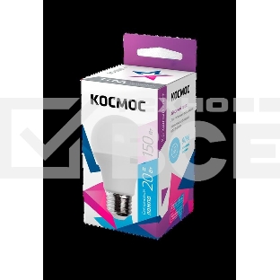 Лампа светодиодная A60 20Вт 6500К E27 220В КОСМОС LkecLED20wA60E2765