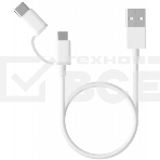 USB-кабель Xiaomi Mi 2-in-1 USB Cable Micro-USB to Type-C  (30cm), фото3