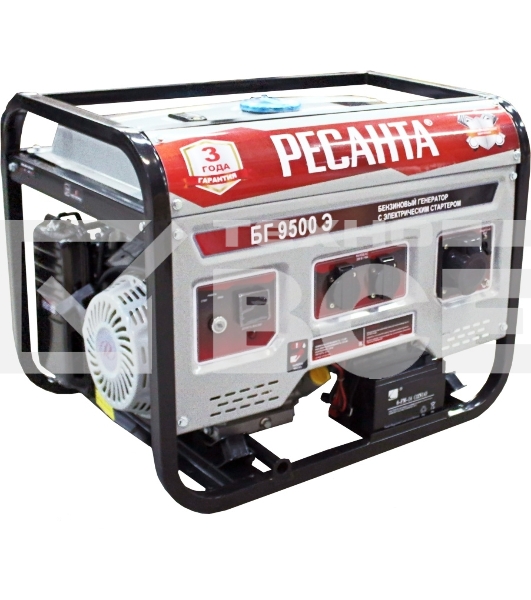 Электрогенератор бензиновый Ресанта БГ 9500 Э, 8 кВт, 75 дБ, 81.42 кг