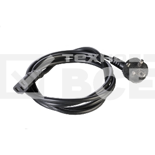 Шнур питания с заземлением IEC 60320 C13/EU-Schuko, 10А/250В (3x1,0), длина 5 м. (R-10-Cord-C13-S-5)