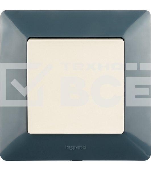 Механизм выключателя 1-кл. СП Valena Life 10А IP20 250В 10АХ с лицевой панелью; безвинтовые зажимы сл. кость Legrand 752501