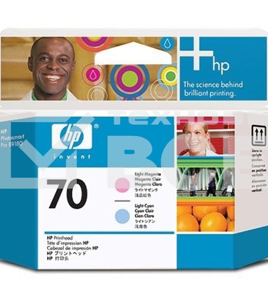 Картридж струйный HP 70 C9405A светло-пурпурный/светло-голубой печатающая головка для HP DJ Z2100/Z3100/PS Pro B9100