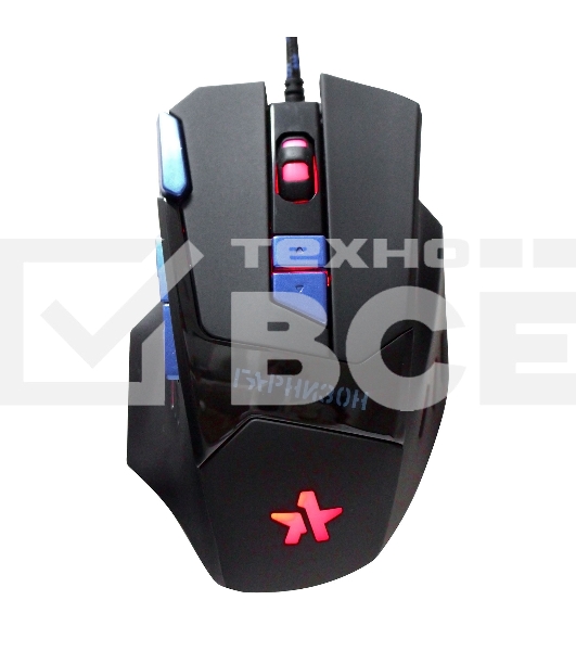 Мышь проводная Гарнизон GM-770G черный, 2400 dpi, USB, кнопки - 8