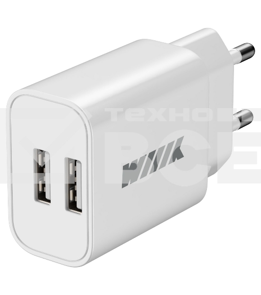 Сетевое зарядное устройство Wiiix UNN-1-2-01 2.4A+2.4A белый