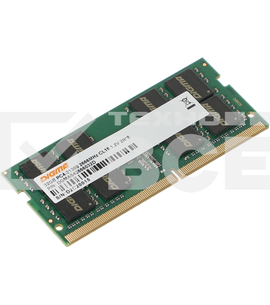 Оперативная память Digma, DDR4, 32GB (1x32GB), 2666MHz, CL19