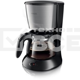 Кофеварка капельная Philips HD7462/20 черный/серебристый, исп. кофе - молотый, 1.2 л, 1000 Вт