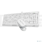 Клавиатура + мышь A4Tech Fstyler F1010 клав:белый/серый мышь:белый/серый USB Multimedia, фото3
