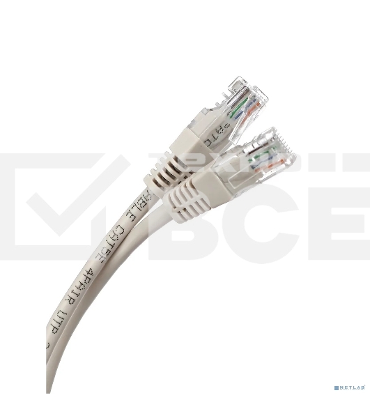 Коммутационный шнур Патч-корд литой Aopen/Qust ANP511_1M UTP кат.5е 1м серый
