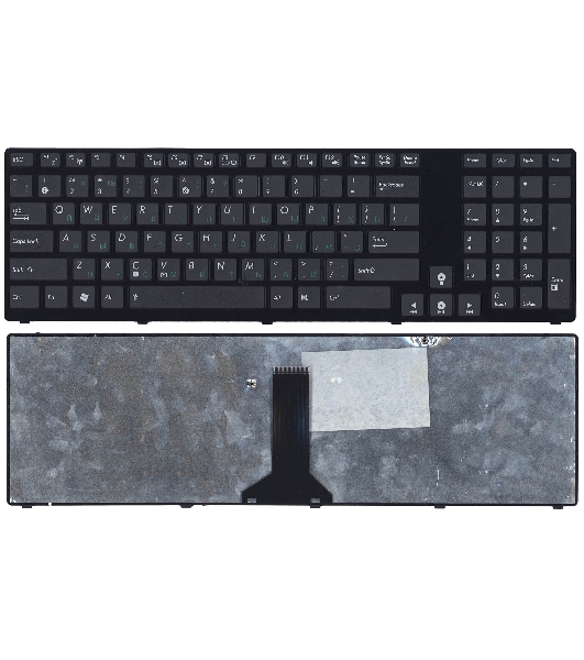 Клавиатура для ноутбука Asus K93 черная с рамкой