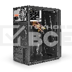 Компьютерный корпус Exegate EX283124RUS  Minitower ExeGate BAA-108 Black, mATX, <AAA450, 80mm>, 2*USB, Audio, фото6
