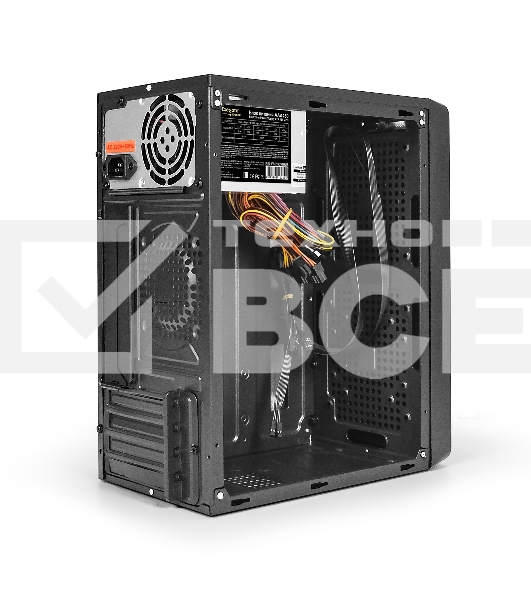 Компьютерный корпус Exegate EX283124RUS  Minitower ExeGate BAA-108 Black, mATX, <AAA450, 80mm>, 2*USB, Audio