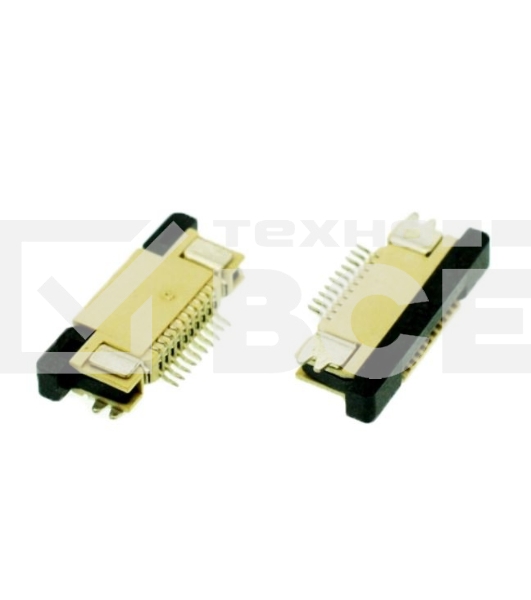 Разъем FPC  Half Coverage Top Contact 0.5K-BS-16PWB 16 pin высота 2мм шаг 0,5мм