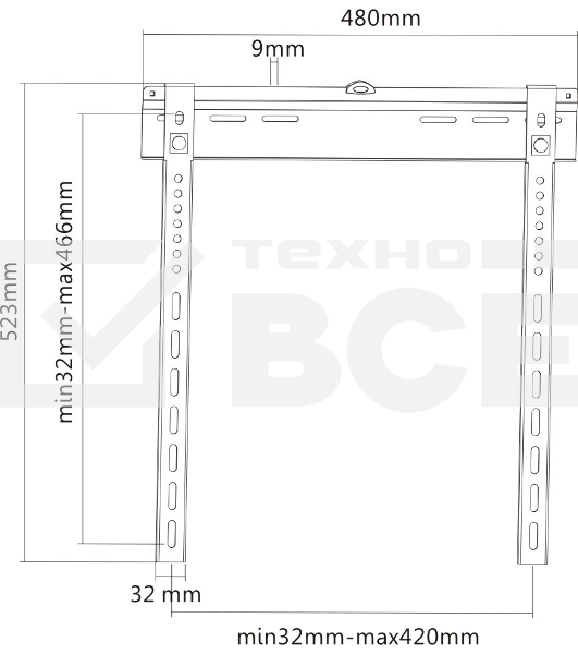 Кронштейн ULTRAMOUNTS UM816F 32'-55' ЖК телевизор