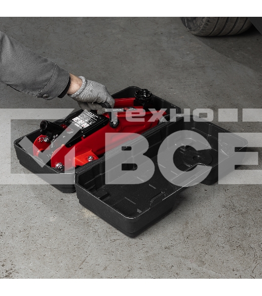 Домкрат гидравлический подкатной MTX 2 т, 140-340 мм, в пласт. кейсе