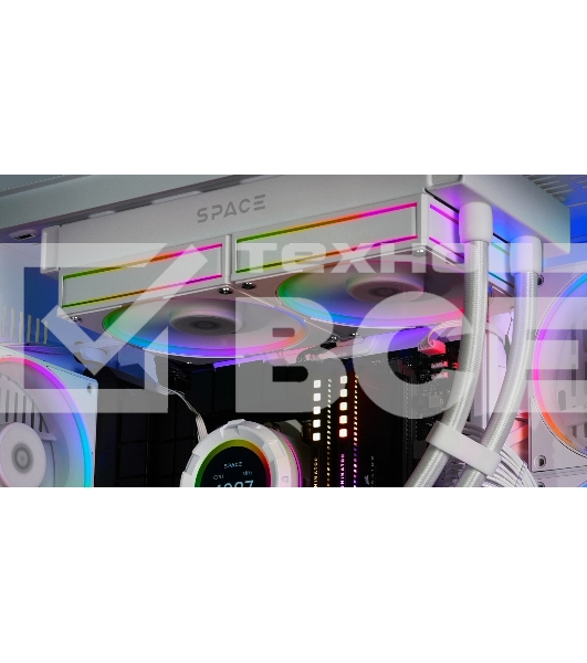 Вентилятор для корпуса ID-Cooling AF-127-ARGb-W белый, 120 мм, 2000 об/мин, 29.9 дБ, 4 pin