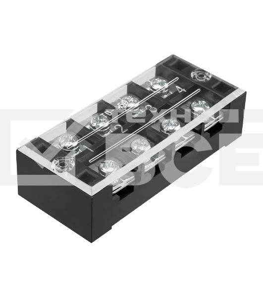 Блок зажимов клеммный Rexant БЗН ТВ-4504 4,0мм2 45A 4 пары