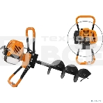 Мотобур Carver AG-43/000 бытовой 2-х такт. 1250Вт 1.7л.с. 43см3 6500об/мин (01.003.00038), фото8