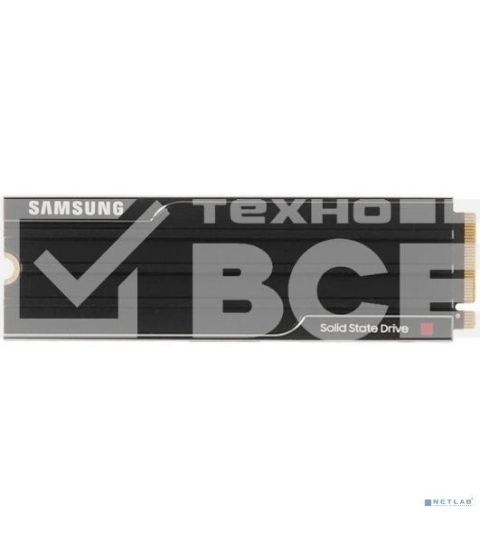 Накопитель SSD 4Tb Samsung 9100 PRO, M.2, PCI-E 5.0 x4, TLC 3D NAND R/W - 14800/13400 Mb/s с радиатором
