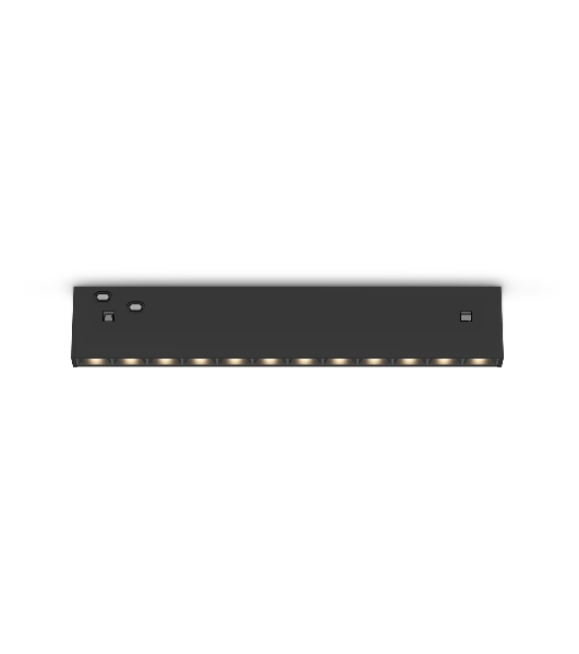 Трековый светильник GL2335 BK черный IP20 10W 3CCT 3000/4200/6400K 48V 200*10*37