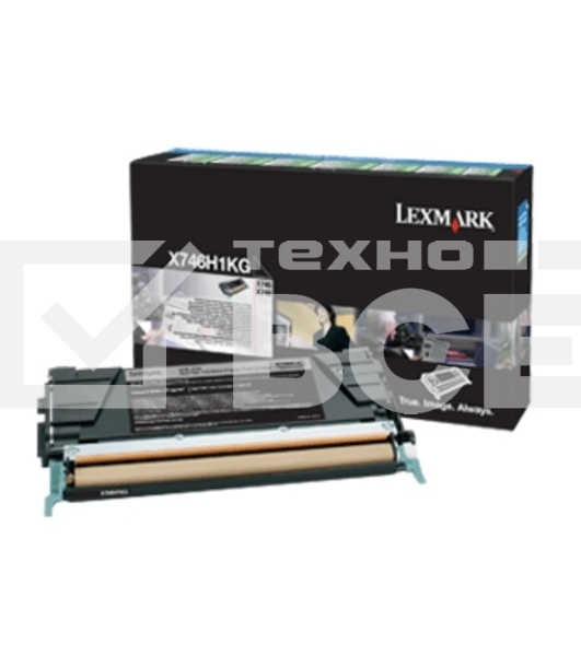 Картридж лазерный LEXMARK черный для Lexmark X746de\nLexmark X748de\nLexmark X748dte 12к
