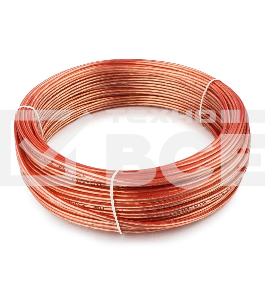 Акустический кабель Cablexpert CC-TC2x0,75-30M, прозрачный,  30 м, бухта