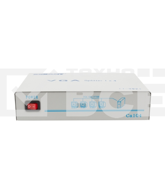 Делитель гнездо VGA на 4 гнезда VGA, 150 МГц, металл Rexant