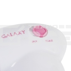 Машинка для удаления катышков Galaxy LINE GL 6301, белый c розовым, питание: 2 батарейки 