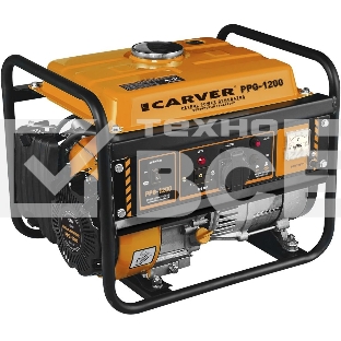 Электрогенератор бензиновый Carver PPG-1200, 1.05 кВт, 65 дБ, 24 кг