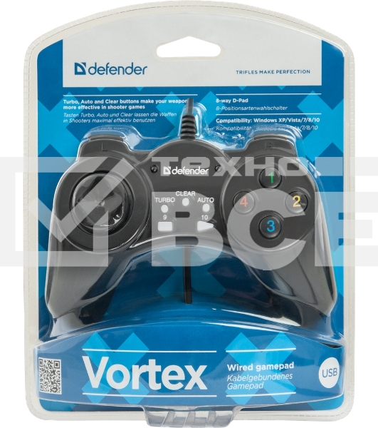 Геймпад Defender Vortex USB, 13 кнопок