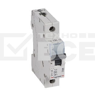 Aвтоматический выключатель Legrand TX3 B6A 1П 6000/10kA