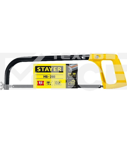 Ножовка по металлу STAYER MS-200, 65 кгс