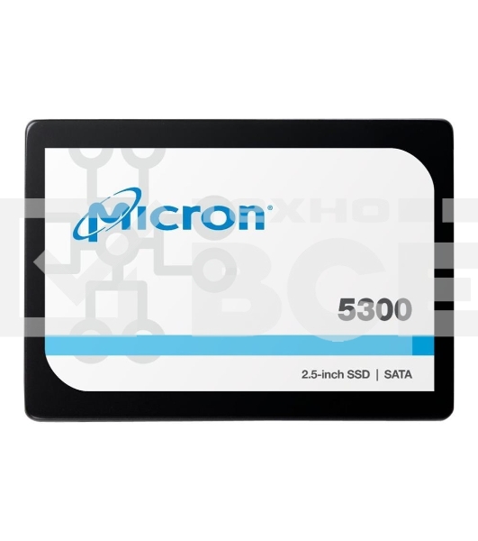 Накопитель SSD MICRON 5300 MAX 480GB Enterprise SSD, 2.5” 7mm, SATA 6 Gb/s, Read/Write: 540 / 460 MB/s, Random Read/Write IOPS 95K/60K