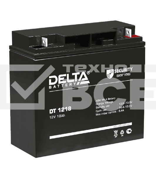 Батарея Delta DT 1218 (12V, 18Ah)