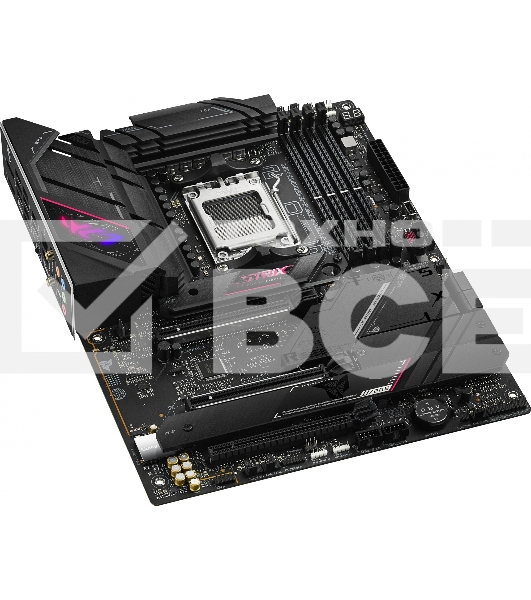 Материнская плата ASUS ROG STRIX B650E-E GAMING WIFI, AM5, AMD B650, 4xDDR5, 4xSATA, 4xM.2, 1xPCI-E 4.0 x4, 1xPCI-E 5.0 x8, 1xPCI-E 5.0 x16, 1xDP, 1xHDMI, 1x 2.5Gb LAN, 4xUSB-A 3.2 Gen 2, 6xUSB-A 3.2 Gen 2, 1xUSB-C 3.2 Gen 2, 1xUSB-C 3.2 Gen 2x2, 5x3.5 мм