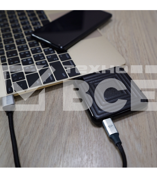 Твердотельный диск 2TB Silicon Power PC60, External, USB 3.2 Type-C [R/W - 540/500 MB/s] черный