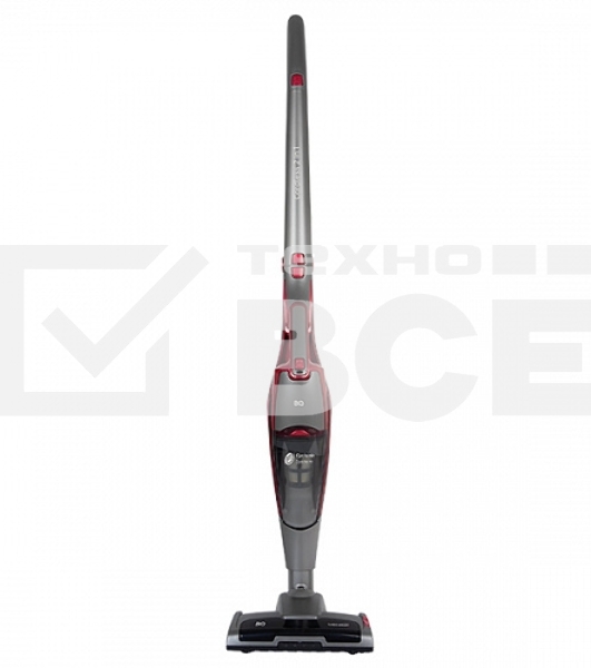 Пылесос вертикальный BQ VCA0401H красный, питание от аккумулятора, 130 Вт, уборка сухая, пылесборник 0.6 л, работа от АКБ max 45 мин
