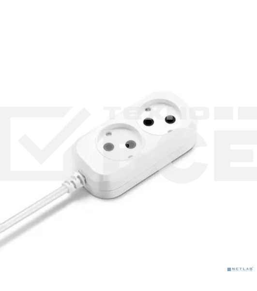 Сетевой удлинитель Buro BU-PSL2.3/W 3м (2 розетки) белый (пакет ПЭ)