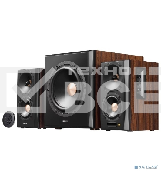 Колонки Edifier S360DB Brown (2.1,70W RMS, дерево, Bluetooth 4.1,ДУ)