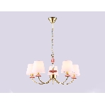 Люстра Ambrella light LH75024/5 GD/PI золото/розовый E14/5 max 40W D700*780, фото7