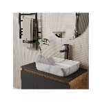 Раковина накладная прямоугольная BAU Hotel 48х37, мрамор, фото4