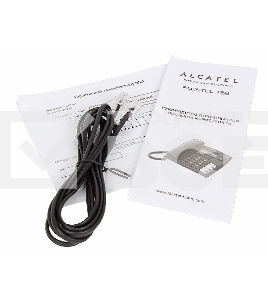 Телефон проводной Alcatel T56 черный АОН, Display, Flash, Recall, Wall mt.