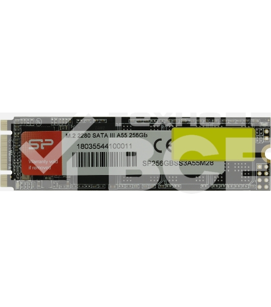 Накопитель SSD Silicon Power A55, 256GB, M.2 2280, SATA III, R/W 560/530