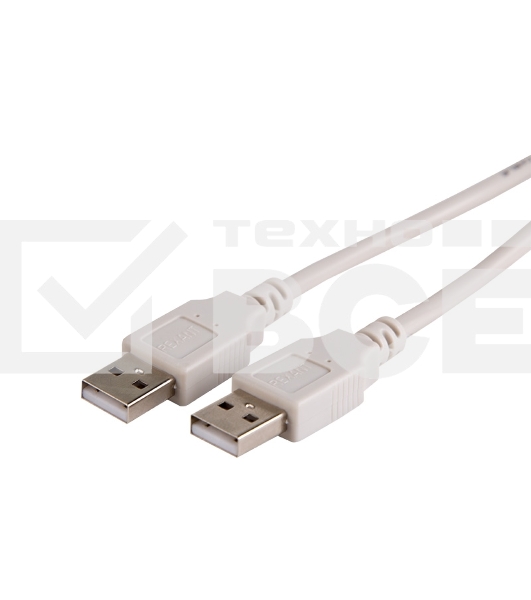 Кабель USB (шт. USB A - шт. USB A) 1.8 метра, серый Rexant