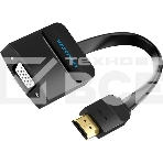 Мультимедиа конвертер Vention HDMI > VGA + аудио, гибкий, плоский, фото 1